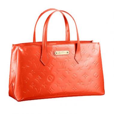 Louis Vuitton Monogram Vernis M93644 Orange Enamel Ladies Bag Replica