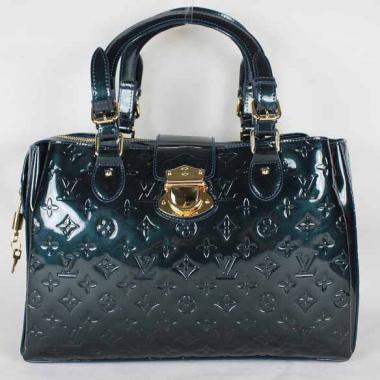 Cheap Louis Vuitton Monogram Vernis M93756 Blue Large Ladies