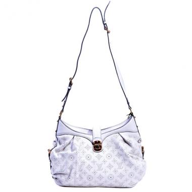 Replica Louis Vuitton Mahina Leather M95661 White Large Ladies Bags