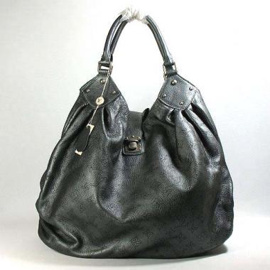 Replica Louis Vuitton Mahina Leather M95975 Grey Large Ladies Bag