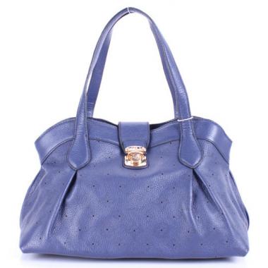 Replica Louis Vuitton Mahina Leather M97081 Blue Cow Leather Ladies Bags