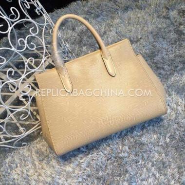 Quality Louis Vuitton Apricot Marly Handbag Calfskin