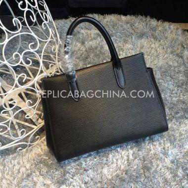 Quality Louis Vuitton Marly Handbag Calfskin Black