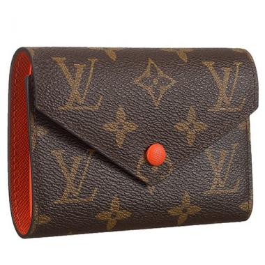 Louis Vuitton Monogram Canvas Compact Curieuse Wallet Orange 18926999 Replica