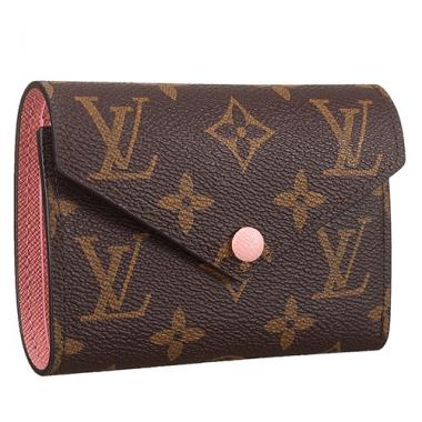 Cheap Louis Vuitton Monogram Canvas Compact Curieuse Wallet Pink 18926991