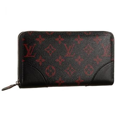 Louis Vuitton Monogram Infrarouge Zippy Wallet Black Replica