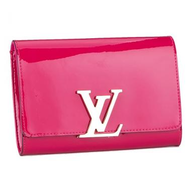 Louis Vuitton Monogram Vernis Neo Sobe Clutch Louise Fuchsia