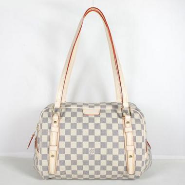 Louis Vuitton Damier Canvas N41158 Grey Cross Body Bag Ladies