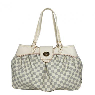 Louis Vuitton Damier Canvas N45718 White Large Cross Body Bag