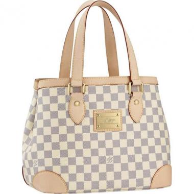 Louis Vuitton Damier Canvas N51207 White Canvas Small Bag Replica