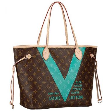 Louis Vuitton Neverfull Monogram V Turquise