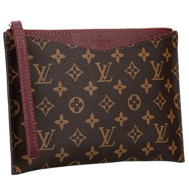 Louis Vuitton Pochette Pallas Monogram Dark Red 607545