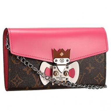 Louis Vuitton Tribal Mask Chaine Wallet Pink