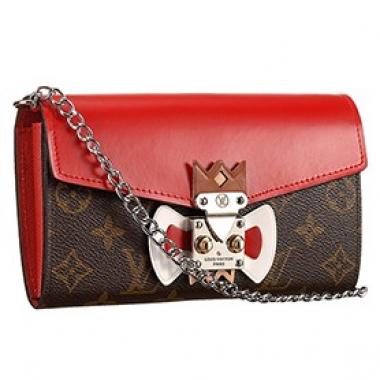 Cheap Louis Vuitton Tribal Mask Chaine Wallet Red