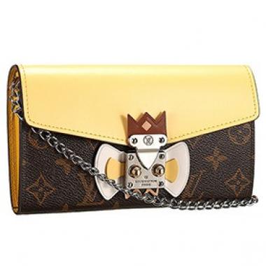 Cheap Louis Vuitton Tribal Mask Chaine Wallet Yellow