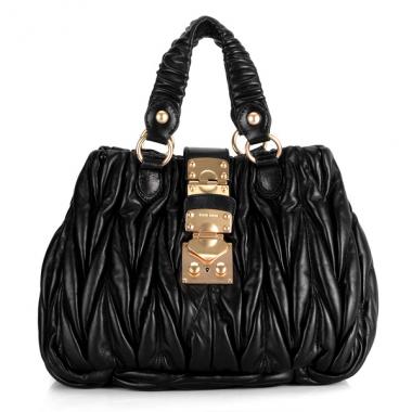 Cheap Miu Miu 090 Ladies 2way Black HM10876