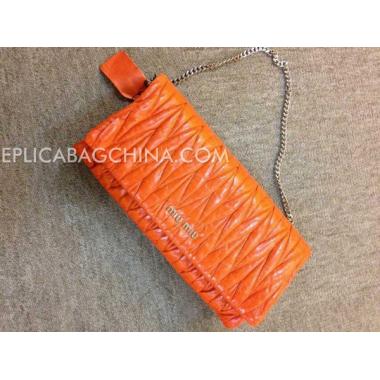 Miu Miu Clutch Wallet Orange