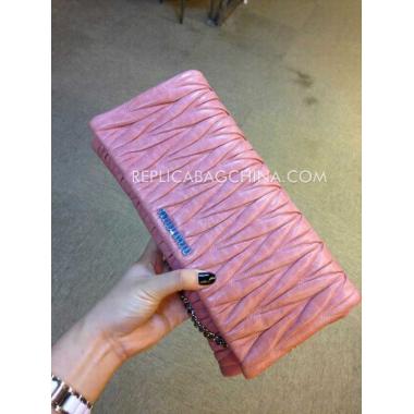 Miu Miu Clutch Wallet Pink