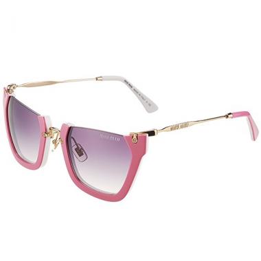 Miu Miu Cut Off Cat-Eye Pink Sunglasses 308038