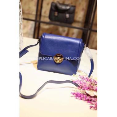 Miu Miu Handbag Shoulder Bag Calfskin Blue Replica