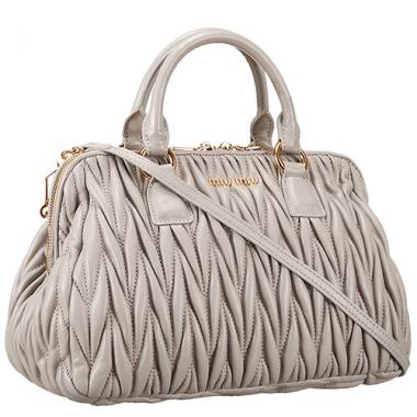 Replica Miu Miu Matelasse Doctor Grey  Bag