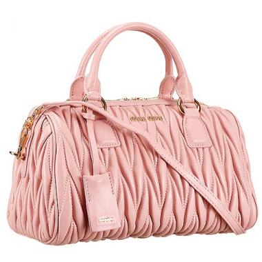 Miu Miu Matelasse  Handle Large Light Pink Replica