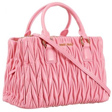 Miu Miu Matelasse Tote Pink