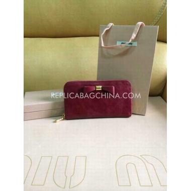 Miu Miu Purse Wallet Red Replica