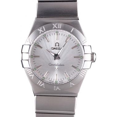 Omega Constellation Grey Dial Stainless Steel Band  621458