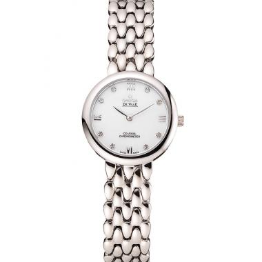 Cheap Omega De Ville Prestige No Date White Dial With Diamonds Stainless Steel Case And Bracelet