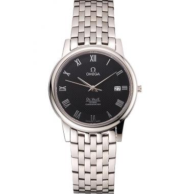 Omega DeVille Stainless Steel Bracelet Black Dial  621685