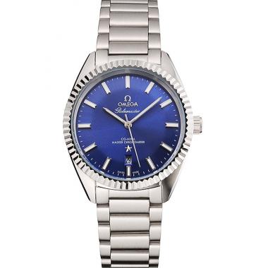 Omega Globemaster Blue Dial Stainless Steel Case And Bracelet