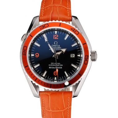 Omega Seamaster Planet Ocean Co-axial Orange Case Black Dial 98100