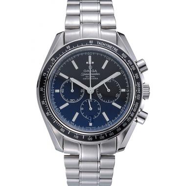 Omega Speedmaster Black Grey Stainless Steel Strap  622052