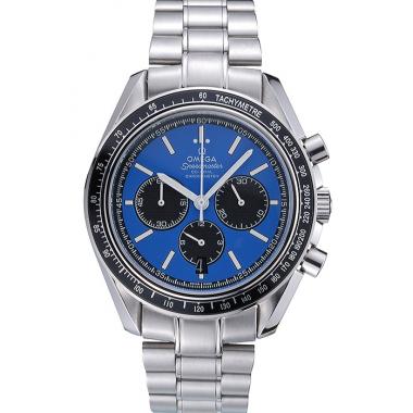 Omega Speedmaster Blue Grey Stainless Steel Strap  622053 Replica