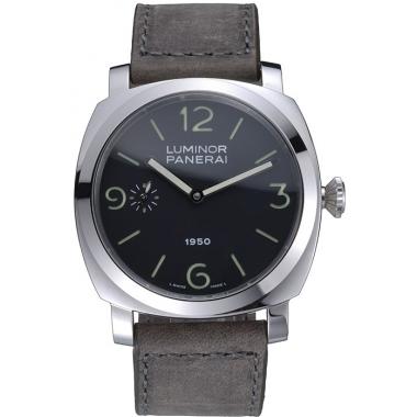 Panerai Luminor Stainless Steel Bezel Grey Leather Bracelet  622323