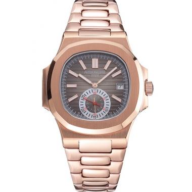 Patek Philippe Nautilus Gray Dial Rose Gold Case And Bracelet