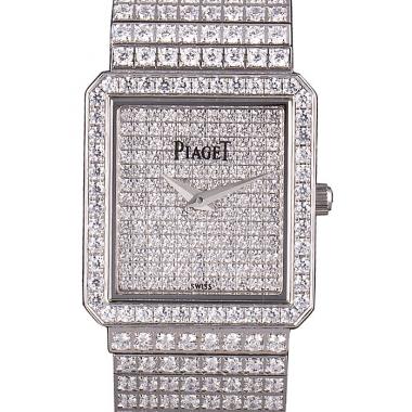 Piaget Swiss Limelight Diamonds Encrusted Stainless Steel Watch 80295 Replica