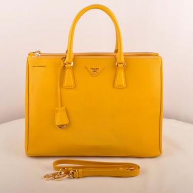 Replica Prada  16625M Ladies Cow Leather Yellow