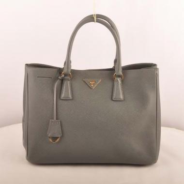 Prada  16630 Handbag Lambskin Grey Replica