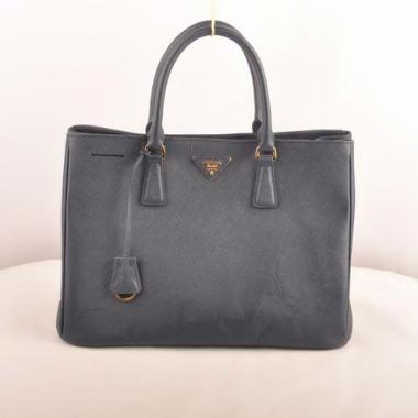 Cheap Prada  16630 Leather Grey Handbag