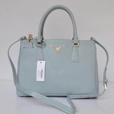 Prada  1801 Totes Cow Leather Blue Handbag