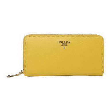 Replica Prada  1M1136 Ladies Cow Leather Yellow Bag