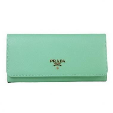 Prada  1M1137 Ladies Wallet Green