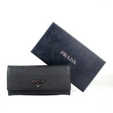 Prada  1M201A Cow Leather Black Handbag Replica