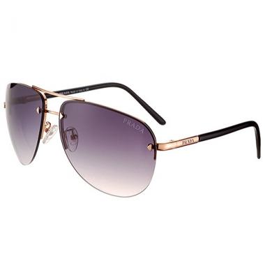 Prada Aviator Gold Frame Black Temples Sunglasses 308228