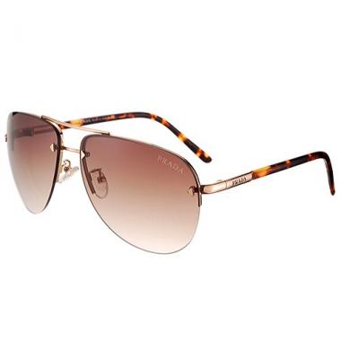 Prada Aviator Gold Frame Tortoiseshell Temples Sunglasses 308229