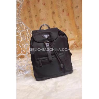 Replica Prada Backpack Calfskin Black