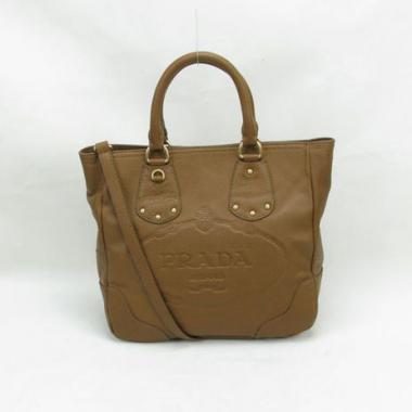 Replica Prada  BR4231 2way Lambskin Coffee Handbag