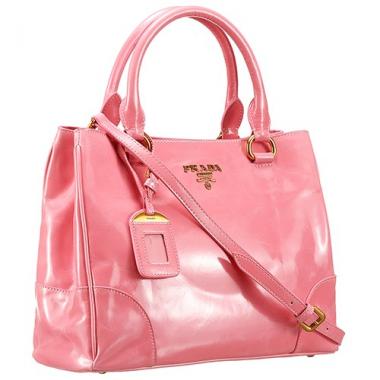 Prada  Patent Leather Satchel Pink